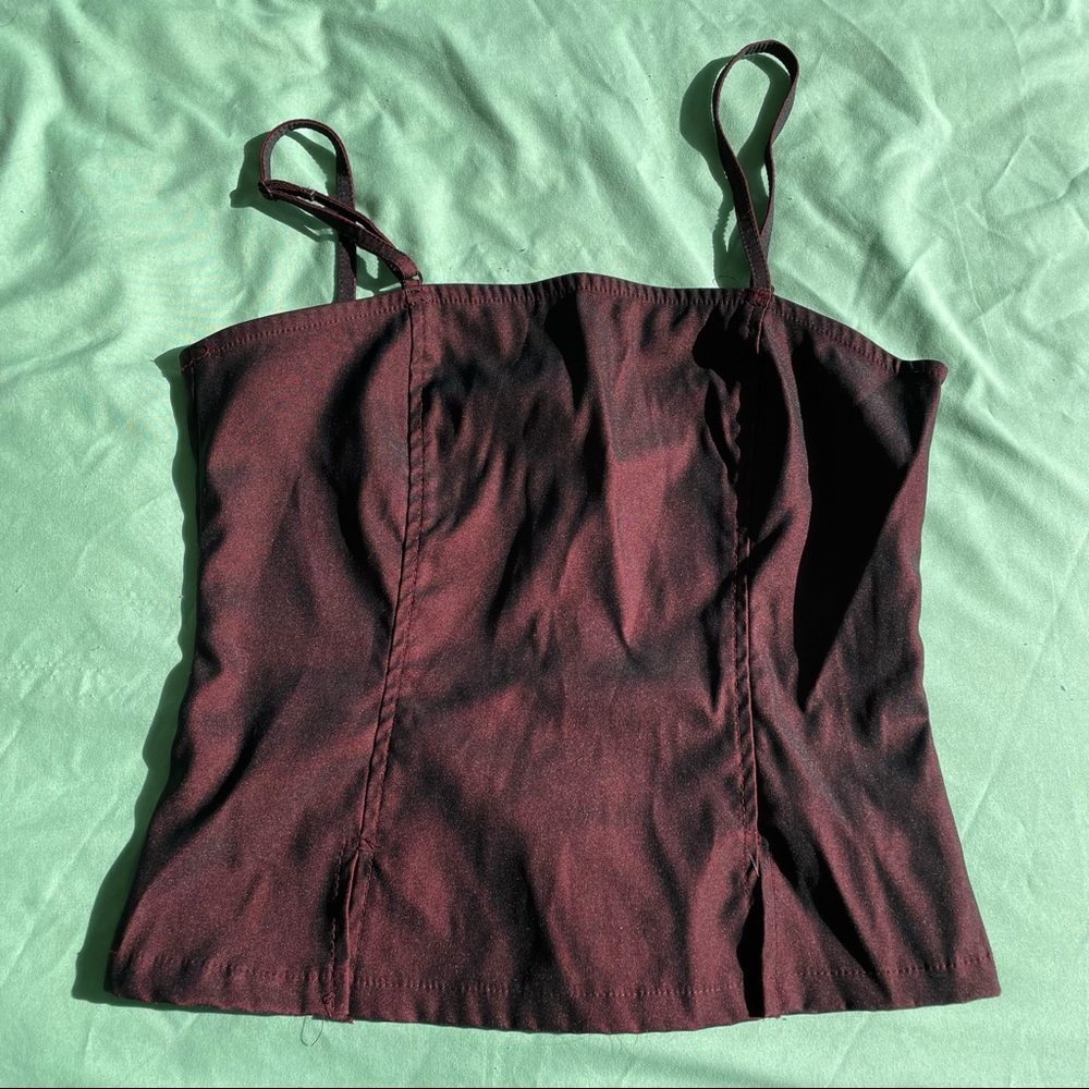 vintage goth corset style top